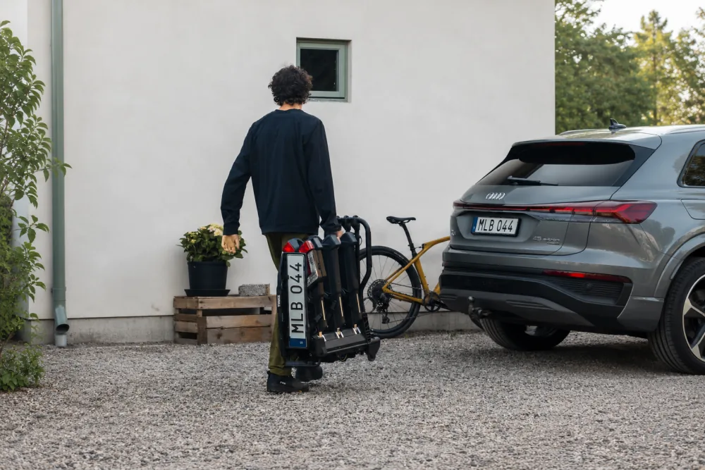 Vue en détail du transport du Thule EasyFold 3